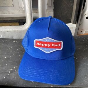 Happy Dad Blue Trucker Hat